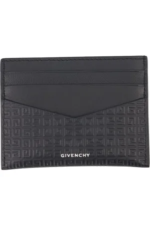 Givenchy Tilbehør, Herre, Sort, ONE SIZE, Læder, Læder Kort Holder 4G Print