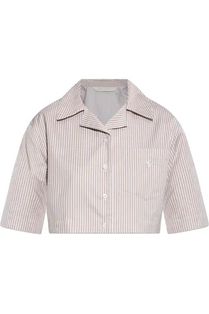 Palm Angels Bluser & Skjorter, Dame, , 2XS, Bomuld, Skjorte med stribet mønster