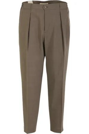 Briglia 1949 Bukser, Herre, Brun, S, Uld, Elegant Uld Cashmere Afslappede Bukser