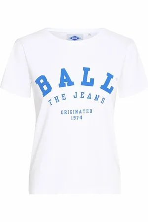Ball Top, Dame, Hvid, XS, Bomuld, Sporty Tee Bright