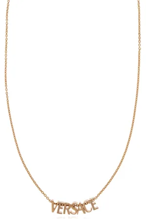 VERSACE Tilbehør, unisex, Gul, ONE SIZE, Halskæde med logo