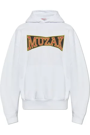 Bally Sweathshirts & Hoodies, Herre, Hvid, 2XL, Bomuld, Trykt Sweatshirt