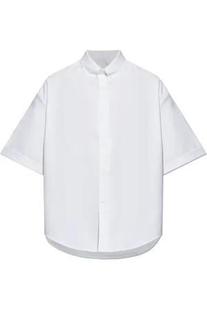 Ami Skjorte, Herre, Hvid, XS, Bomuld, Skjorte med logo