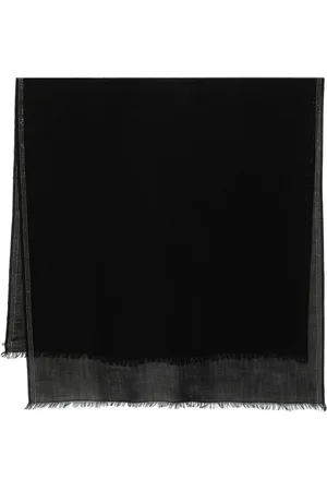 Faliero Sarti Tilbehør, Dame, Sort, ONE SIZE, Uld, Luksuriøst Sort Silkeblandet Tørklæde