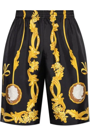 VERSACE Shorts, Herre, Sort, 2XL, Silke shorts