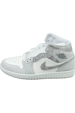 Jordan Sko, Herre, Grå, 47 EU, Læder, Neutral Grey Mid SE Sneakers