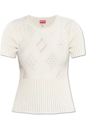 Kenzo Strik, Dame, , XS, Polyester, Top med rund halsudskæring
