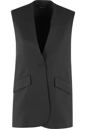 FEDERICA TOSI Jakke, Dame, Sort, 2XS, Viskose Vest