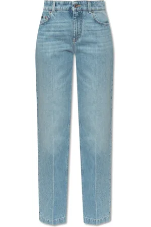 Dolce & Gabbana Jeans, Dame, Blå, S, Bomuld, Jeans med lige ben