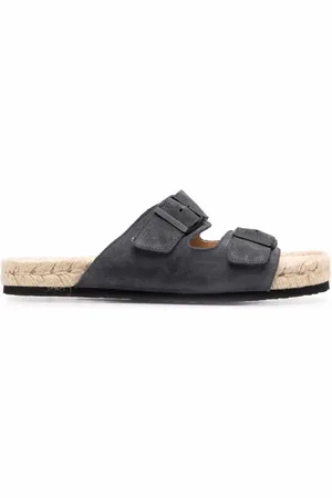 MANEBI Sko, Herre, Grå, 41 EU, Uld, Grå Sandaler til Stilfuldt Look