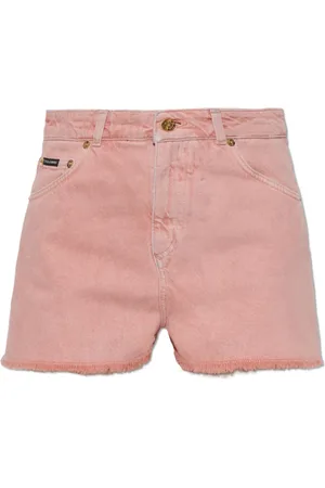 Dolce & Gabbana Shorts, Dame, Lyserød, S, Denim, Denim shorts med vintage effekt
