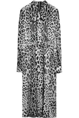 Dolce & Gabbana Kjole, Dame, Grå, XS, Lang Kvindedragt Elegant Stil