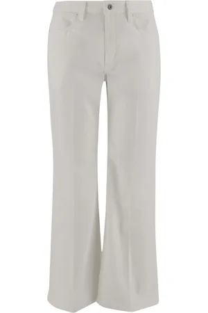 Jil Sander Bukser, Dame, Hvid, W28, Denim, Flare Denim Jeans