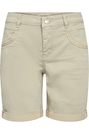 Mos Mosh Shorts, Dame, Grå, W26, Denim, Denim Shorts med Fine Detaljer