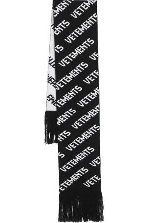Vetements Tilbehør, unisex, Sort, ONE SIZE, Uld, Sort Strikket Tørklæde til Vinteren