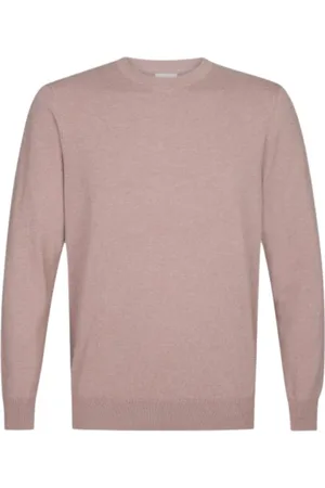 Profuomo Strik, Herre, Lyserød, 2XL, Uld, Elegant Strik til enhver lejlighed