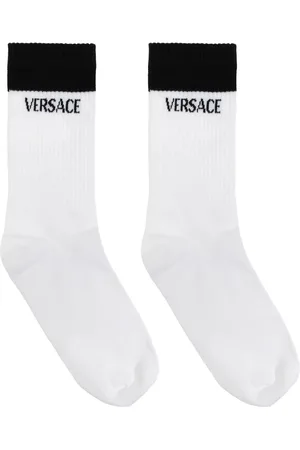 VERSACE Undertøj, Dame, Hvid, L, Sort og hvid atletiske sokker