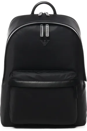 Emporio Armani Taske, Herre, Sort, ONE SIZE, Uld, Sort rygsæk til stilfulde udflugter