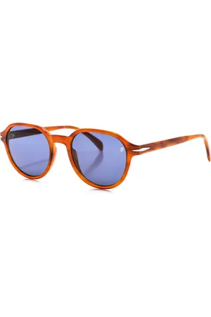 DB EYEWEAR BY DAVID BECKHAM Tilbehør, Herre, Brun, ONE SIZE, Uld, Runde acetat solbriller 1044S