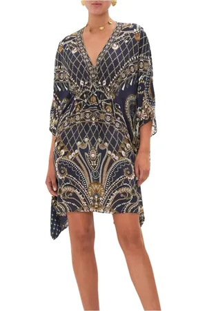 Camilla Kjole, Dame, Flerfarvet, ONE SIZE, Silke Duke Dance Kaftan