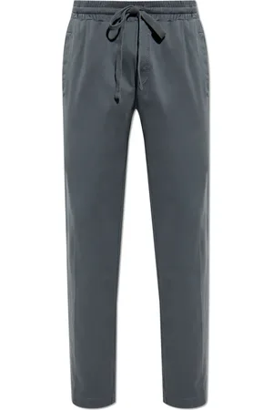 Dolce & Gabbana Bukser, Herre, Grå, S, Sweatpants med logo applikation
