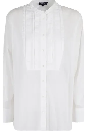 Soeur Bluser & Skjorter, Dame, Hvid, S, Elegant Blomstret Kjole til Kvinder
