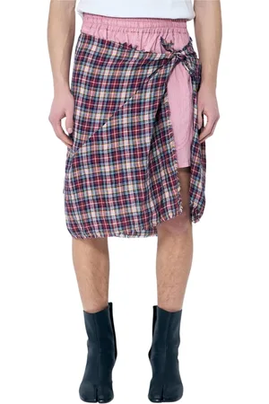 Vivienne Westwood Shorts, Herre, Brun, L, Bomuld, Wrap Overlay Bokse Shorts