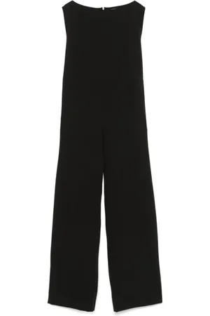 HERNO Jumpsuits & Playsuits, Dame, Sort, XS, Polyester, Sorte Bukser til Kvinder