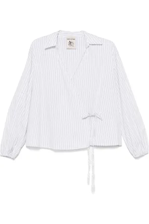 SEMICOUTURE Bluser & Skjorter, Dame, Hvid, S, Bomuld, Multifarvet skjorte til kvinder