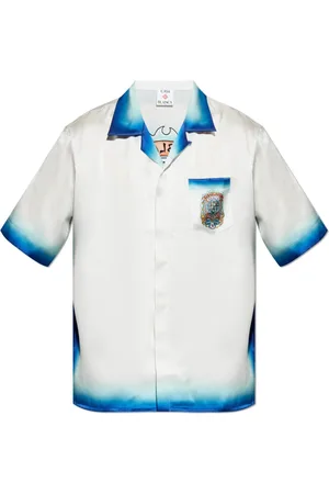 Casablanca Skjorte, Herre, Hvid, L, Silkeskjorte