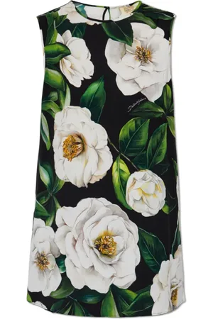 Dolce & Gabbana Top, Dame, Flerfarvet, 2XS, Uld, Top med blomstermotiv
