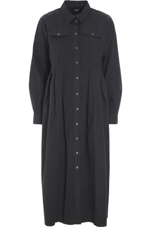 Bitte Kai Rand Kjole, Dame, Sort, M, Bomuld, Sort bomuldskjole Senmei-stil