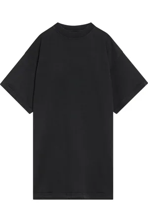 Balenciaga Top, Dame, Sort, M, Kortærmet rund hals T-shirt