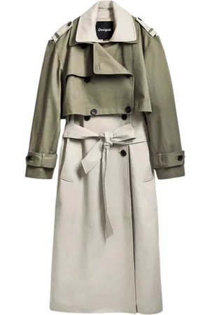 Desigual Frakke, Dame, Flerfarvet, XS, Bomuld, Bomuld Kvinders Parka og Trench