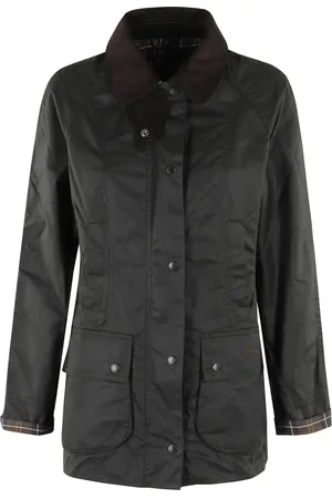 Barbour Jakke, Dame, Grøn, S, Uld, Stilfuld Beadnell Voks Jakke