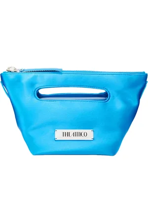 The Attico Taske, Dame, Blå, ONE SIZE, Satin, Blå Satin Tote Taske