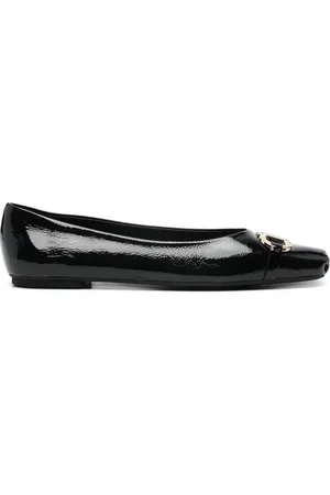 Salvatore Ferragamo Sko, Dame, Sort, 39 EU, Uld, Sorte Ballerina Flats Elegant Stil