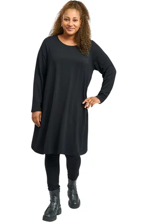 Pont Neuf Kjole, Dame, Sort, 2XL, Sort A-Shape Kjole Raida Model