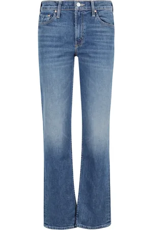Mother Jeans, Dame, Blå, W28, Smart Bukser til Smarte Mennesker