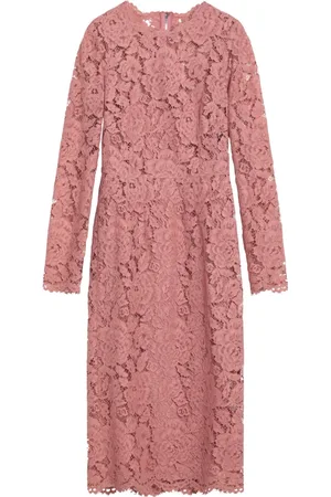 Dolce & Gabbana Kjole, Dame, Lyserød, S, Lang Kvindedragt Elegant Stil