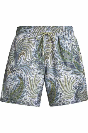 Etro Badetøj, Herre, Blå, M, Polyester, Blå Paisley Badeshorts