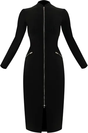 CHIARA BONI Kjole, Dame, Sort, 2XL, Stretch Jersey Kjole