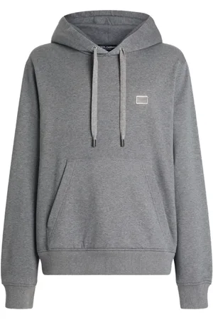 Dolce & Gabbana Sweathshirts & Hoodies, Herre, Grå, XL, Bomuld, Grå Sweater Herremode