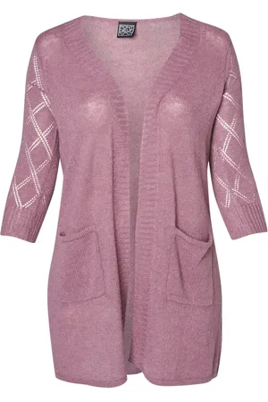 Pont Neuf Strik, Dame, Lilla, M, Uld, Blomme A-Form Uld Bluse