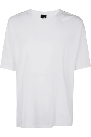 THOM KROM Top, Herre, Hvid, S, Uld, Stilfuldt herre T-shirt til arbejde