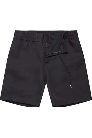 Orlebar Brown Shorts, Herre, Blå, W34, Linned, Linned Nat Iris Shorts
