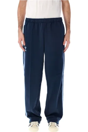 adidas Bukser, Herre, Blå, M, Uld, Navy Track Pants Aw24 Stilfuld Komfort