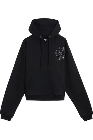 Sky High Farm Sweathshirts & Hoodies, Herre, Sort, M, Bomuld, Arbejdstøj hættetrøje med forlomme