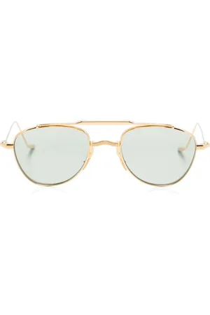 JACQUES MARIE MAGE Tilbehør, unisex, Gul, ONE SIZE, Klassiske Sorte Solbriller