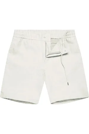 Orlebar Brown Shorts, Herre, Hvid, W30, Linned, Linnedshorts med skræddersyet pasform